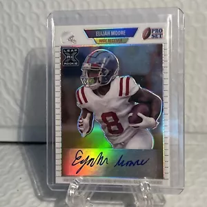 ELIJAH MOORE 2021 LEAF PRO SET METAL ROOKIE AUTO /5 - Picture 1 of 13