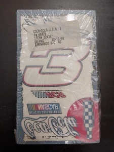 VTG '98 50 PACK NOS Dale Earnhardt Sr. #3 RCR NASCAR Coca-Cola 3”X 5” Stickers - Picture 1 of 6