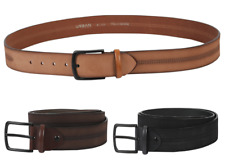 Soft Genuine Buffalo Leather Men's Belts Solid Sports Belt Nickel Free Buckle