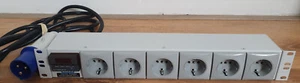 Olson PM/GER/6/R/16 6 Way 16A Unswitched C13 240v PDU Rack - Afbeelding 1 van 2