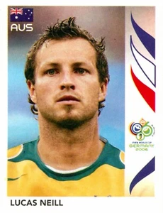 2006 SOCCEROOS World Cup Sticker LUCAS NEILL Panini Card - Picture 1 of 2