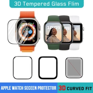 2PCS Tempered Glass Film for Apple Watch 9 8 7 6 5 4 SE Ultra 2 40/44/41/45/49mm - Picture 1 of 13