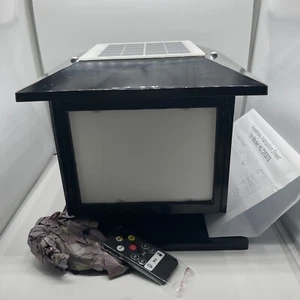 Deck Post Light Garden Pillar Square Fence Landscape Lamp Solar Powered 2 LED - Picture 1 of 7