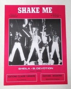 Partition Sheet Music SHEILA & B.DEVOTION Shake Me 1977 - Foto 1 di 1