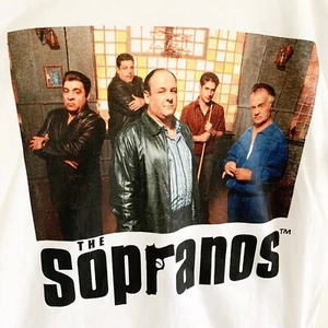 Sopranos Group Shot White Long Sleeve T-shirt Size Medium - Picture 1 of 4
