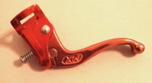 vintage vieja escuela BMX IZQUIERDA / PALANCA FRENO DELANTERO rojo - Imagen 1 de 13