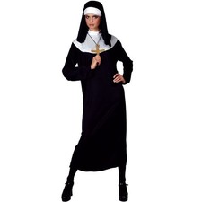 Costume Carnevale Donna Da Suora Superiora Vestito Di Travestimento Per Adulto