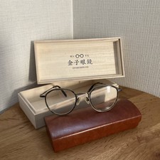 Kaneko glasses KV129 KHS color with wooden box authenticity card/made in Japan