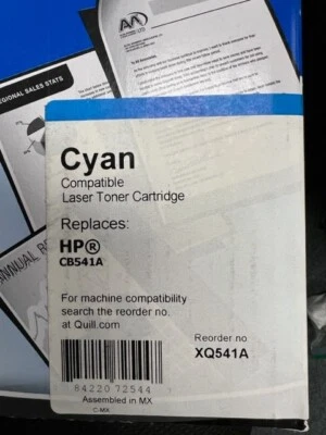 Quill Brand® Remanufactured Cyan Standard Yield Toner Cartridge - Image 1 of 2