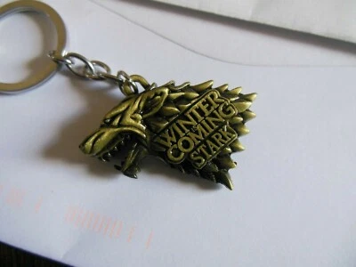 Game of Thrones *{ House of STARK }* Sigillo Direwolf * Portachiavi *** Spedizione gratuita - Immagine 1 di 3