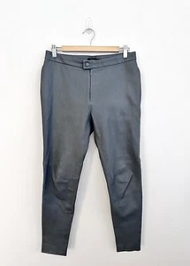 Bassike Grey Genuine Italian Leather Pants Size 2 *with fault - Picture 1 of 15