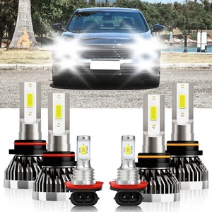 For Honda Accord 2006-2012 6PCS LED Headlight + Fog Light Bulbs Combo 6000K - Picture 1 of 12