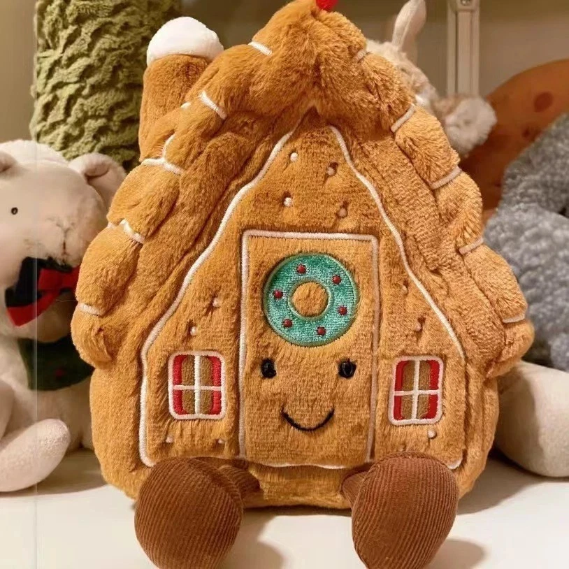 Amuseable Gingerbread House Plush Doll Toy NWT Dust Bag 22CM