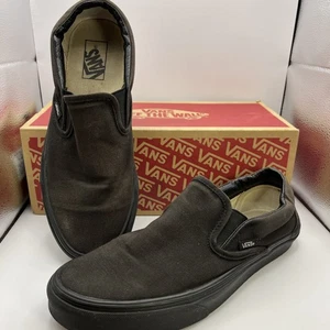 Vans clásicas sin cordones negras para hombre talla 9,5 - Imagen 1 de 9