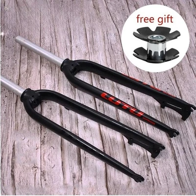 26 27.5 29er MTB Bicycle Front Fork Aluminum Alloy Rigid Fork 9*100mm Fork - Image 1 of 4