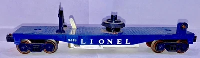 Lionel No. 3419 Operating Helicopter Launch Car (Missing Helicopter) ! - Image 1 of 4