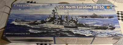 Trumpeter Scale Models 5734 1/700 USS North Carolina BB55 Battleship Model Kit - Image 1 of 4