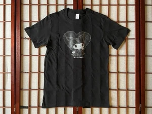 Sanrio Kuromi Lacey Black Heart Graphic Anime T Shirt Women Size Small - Picture 1 of 10