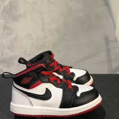 Air Jordan 1 Mid Zapatos Juveniles Talla 8C Nike Niños Gimnasio Rojo DQ8425-106 Tenis Foto 1 de 4