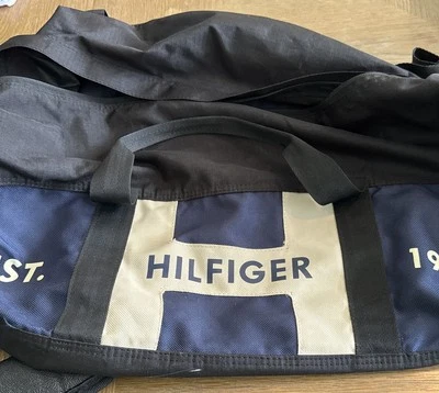 Bolso de Lona/Viaje/Gimnasio Tommy Hilfiger De Colección Azul Marino 24x10x14 con Embalable Llevar Todo Foto 1 de 4