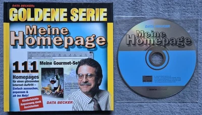 Meine Homepage – DATA BECKER Goldenen Serie, Handbuch + CD, geb. (s. Fotos) - Bild 1 von 2