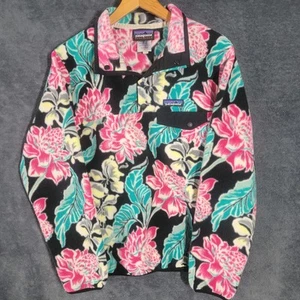 Suéter Patagonia Synchilla Mujer Pequeño Manoa Snap T Vellón Floral Hawaiano - Imagen 1 de 7