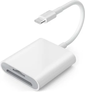 USB C SD Card Reader for iPhone 15/Mac/iPad, USB 3.0 Type C to SD/Micro SD Card - Picture 1 of 7