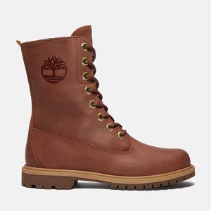 Timberland Mujer Premium 8 Pulgadas Impermeable Cuero Bota Marrón - Imagen 1 de 10