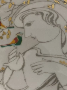 Lovely Rosenthal Bjorn Wiinblad Vase Lady With Birds - Picture 1 of 14