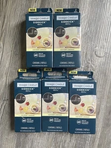 Yankee Candle Sidekick Anhänger Auto Lufterfrischer 5 Nachfüllpackungen Iced Berry Lemonade - Bild 1 von 10