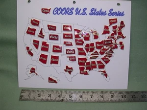 Colección de prendedores Coors State - Todos los 50 estados más forma EE. UU. - Colección completa - Imagen 1 de 1