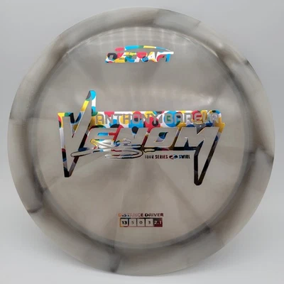 Discraft 2025 Anthony Barela Tour Series Z Swirl Venom 173-174 Wonderbread Foil  - Image 1 of 2
