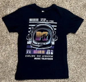 MTV Music Television 1981 Image Erwachsene Größe M schwarz Kurzarm T-Shirt - Bild 1 von 6