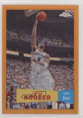 2007-08 Topps Chrome 1957-58 Variations Orange Refractor /199 Carlos Boozer #64 - Image 1 of 2
