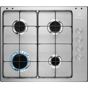 Electrolux Piano cottura a Gas EGS6404SX | 4 Fuochi Side Control 60cm Acciaio - Foto 1 di 6