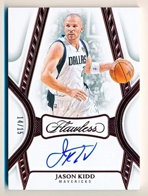 Autógrafos de Jason Kidd impecables 2024-25 rubí automático #FA-JKM (14/15) Foto 1 de 2