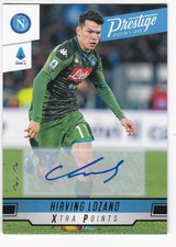 2019-20 Panini Chronicles #263 Hirving Lozano Xtra Points Black Auto 1/1 Napoli