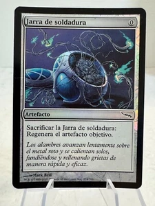MTG Mirrodin Welding Jar 274/306 Common Foil Spanish DMG Damaged XS8 - Picture 1 of 3