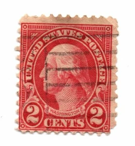 Estampilla Scott 634 de Estados Unidos 1926-28 2c de Washington usada (b30) - Imagen 1 de 2
