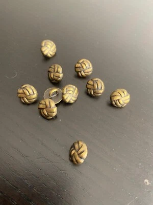 72 Metallknöpfe jacke mantel öse Knopf Messing antik Gold 11mm rostfrei Designer - Bild 1 von 3