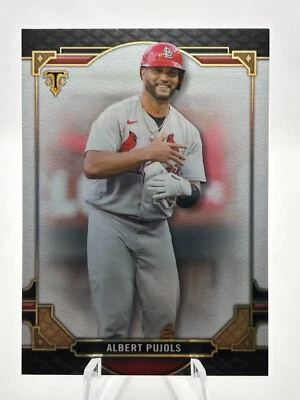ALBERT PUJOLS 2022 TOPPS TRIPLE THREADS *PEELING* ST LOUIS CARDINALS #71 JT - Image 1 of 2