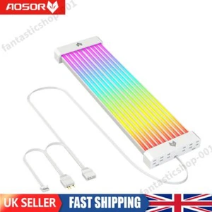 COOLMOON AOSOR AL200 Neon Light Strip PC Backlight Flexible Lamp Strip for Case - Afbeelding 1 van 12
