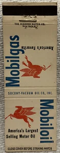 Vintage Matchbook Cover! Foss’s Mobil Station! Bangor, Maine! Oc712 - Picture 1 of 3