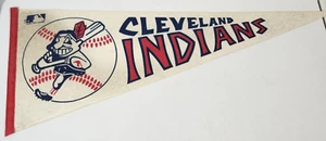 Vintage 1970s Cleveland Indians Pennant MLB 29" - Picture 1 of 11
