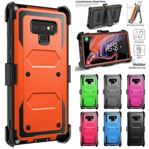Custodia fondina clip doppio strato resistente agli urti per Samsung Galaxy Note 9 - Foto 1 di 72