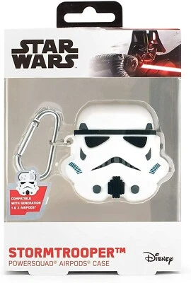 Disney Official STAR WARS STORMTROOPER AIRPOD CASE GENERATIONS 1 & 2 BRAND NEW - Image 1 of 4