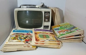 Vintage General Electric Radio Phono Viewer 34 Bible Records NOT WORKING - Foto 1 di 12