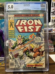 Iron Fist #14 Cgc 5.0 (Marvel Comics August 1977) 1st Appearance Of Sabretooth - Picture 1 of 3