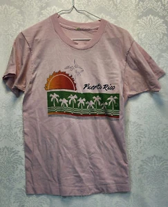 Rosa Puerto Rico Grafik T-Shirt Gr. M - Bild 1 von 5