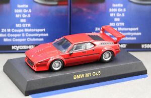 Kyosho 1/64 Mini & BMW Collection BMW M1 Gr.5 E26 1979 Le Mans Road Car Red